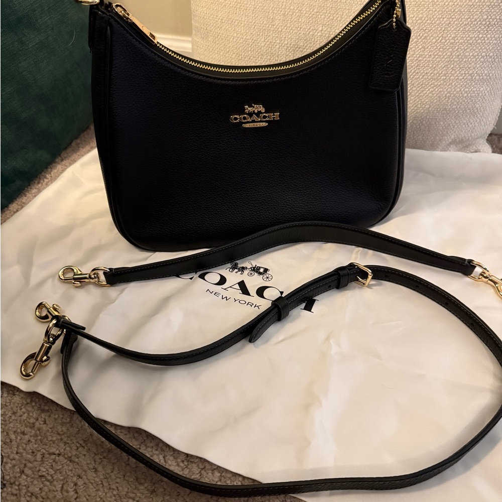 Coach Black and gold Teri Hobo